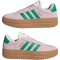 adidas VL Court Bold Plateau Sneaker Damen JP6916 - clear pink/court green/core white 41 1/3