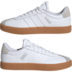 adidas VL Court 3.0 Sneaker Damen JR8660 - cloud white/cloud white/silver met. 36