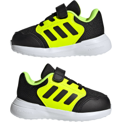 adidas Tensaur Run 3.0 Sneaker Kinder JR6048 - core black/core black/lucid lemon 23