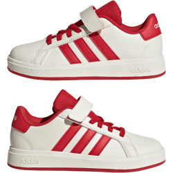 adidas Grand Court 2.0 Sneaker Kinder JQ8003 - off white/collegiate red/core black 35
