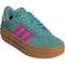 adidas VL Court Bold Plateau Sneaker Kinder JQ4482 - powder teal/shock pink/powder yellow 38 2/3