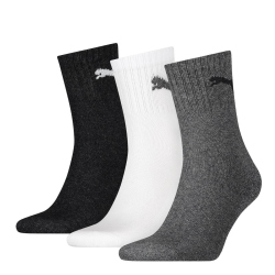 3er Pack PUMA Short Crew Sportsocken grey/white/black 47-49