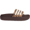adidas Platform adilette Plateau Badelatschen Damen JR9234 - shadow brown/cloud white/magic beige 37