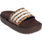 adidas Platform adilette Plateau Badelatschen Damen JR9234 - shadow brown/cloud white/magic beige 37