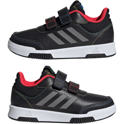 adidas Tensaur Hook and Loop Sneaker JQ2869 - core black/iron met./lucid red 30.5