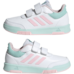adidas Tensaur Hook and Loop Sneaker JQ2868 - cloud white/clear pink/semi flash aqua 35