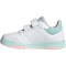 adidas Tensaur Hook and Loop Sneaker JQ2868 - cloud white/clear pink/semi flash aqua 35