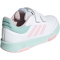 adidas Tensaur Hook and Loop Sneaker JQ2868 - cloud white/clear pink/semi flash aqua 35