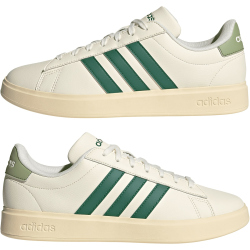 adidas Grand Court Comfort Cloudfoam Sneaker Herren JS1736 - off white/collegiate green/tent green 42