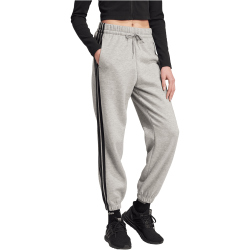 adidas Essentials 3-Streifen Loose Fit Trainingshose Damen JE1273 - medium grey heather/black XS