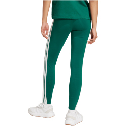 adidas Essentials 3-Streifen Baumwoll Leggings Damen KB7663 - collegiate green/white M