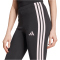 adidas Essentials 3-Streifen Baumwoll Leggings Damen JW1815 - black/clear pink XS