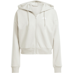 adidas Essentials 3-Streifen French Terry Sweatjacke Damen JW1821 - wonder alumina/white XL