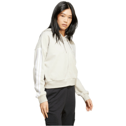 adidas Essentials 3-Streifen French Terry Sweatjacke Damen JW1821 - wonder alumina/white XL