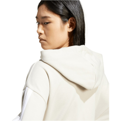 adidas Essentials 3-Streifen French Terry Sweatjacke Damen JW1821 - wonder alumina/white XL