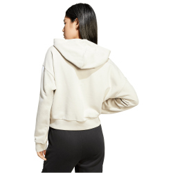 adidas Essentials 3-Streifen French Terry Sweatjacke Damen JW1821 - wonder alumina/white XL