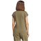 adidas Essentials Linear Baumwoll T-Shirt Damen JG8662 - olive strata/white XS