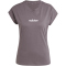adidas Essentials Linear Baumwoll T-Shirt Damen JC8236 - grey strata/white XS
