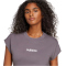 adidas Essentials Linear Baumwoll T-Shirt Damen JC8236 - grey strata/white XS