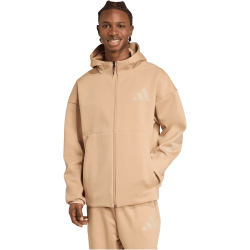 adidas New Z.N.E. Kapuzen-Sweatjacke Herren KC7904 - warm sandstone/clay brown XL