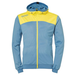 Kempa Emotion 2.0 Hood Jacke dove blau/limonengelb S