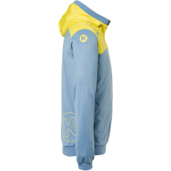 Kempa Emotion 2.0 Hood Jacke dove blau/limonengelb XXL