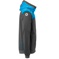Kempa Emotion 2.0 Hood Jacke anthrazit/kempablau S