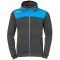 Kempa Emotion 2.0 Hood Jacke anthrazit/kempablau 4XL