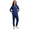 adidas Basic 3-Streifen French Terry Trainingsanzug Herren KB7656 - dark blue/white L