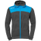 Kempa Emotion 2.0 Hood Jacke anthrazit/kempablau 128