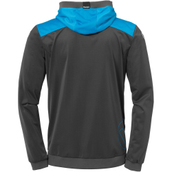 Kempa Emotion 2.0 Hood Jacke anthrazit/kempablau 152