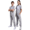 adidas Essentials Cargohose Kinder JV9996 - medium grey heather/white 164