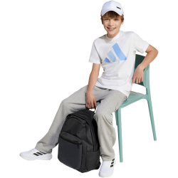 adidas Essentials T-Shirt Kinder KB7310 - white/blue fusion/glow blue 164