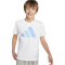 adidas Essentials T-Shirt Kinder KB7310 - white/blue fusion/glow blue 164