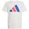adidas Essentials T-Shirt Kinder JY0298 - white/team royal blue/pure ruby 140