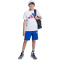 adidas Essentials T-Shirt Kinder JY0298 - white/team royal blue/pure ruby 140