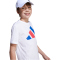 adidas Essentials T-Shirt Kinder JY0298 - white/team royal blue/pure ruby 140