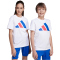 adidas Essentials T-Shirt Kinder JY0298 - white/team royal blue/pure ruby 140