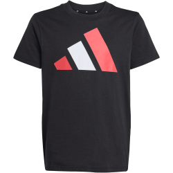 adidas Essentials T-Shirt Kinder JY0297 - black/pure ruby/white 140