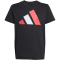 adidas Essentials T-Shirt Kinder JY0297 - black/pure ruby/white 140