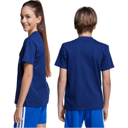 adidas Essentials T-Shirt Kinder JY0296 - dark blue/pure teal/halo mint 128