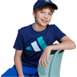 adidas Essentials T-Shirt Kinder JY0296 - dark blue/pure teal/halo mint 140
