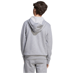 adidas Essentials Hoodie Kinder JV9900 - medium grey heather/white 176
