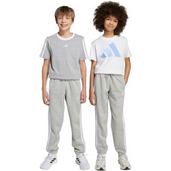 adidas Essentials Trainingshose Kinder JY4995 - medium grey heather/white 128