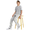 adidas Essentials Trainingshose Kinder JY4995 - medium grey heather/white 128