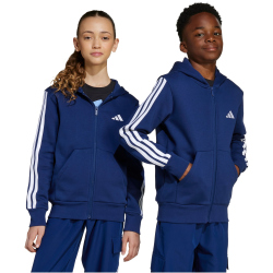 adidas Essentials Sweatjacke Kinder JY4980 - dark blue/white 128