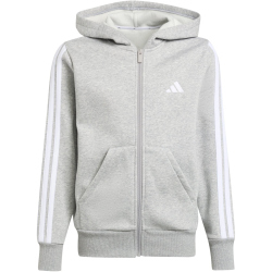 adidas Essentials Sweatjacke Kinder JY4979 - medium grey heather/white 140