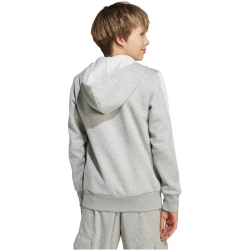 adidas Essentials Sweatjacke Kinder JY4979 - medium grey heather/white 140