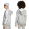 adidas Essentials Sweatjacke Kinder JY4979 - medium grey heather/white 140