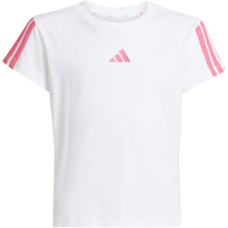 adidas Essentials T-Shirt Mädchen JY4973 - white/pink fusion 140